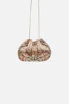Camilla Drawstring Pouch With Chain Strap Rose Garden Revolution