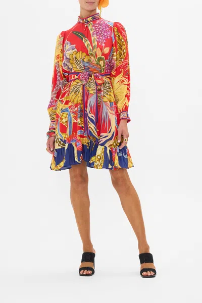 Camilla Drop Sleeve Shirt Dress Through Vincents Eyes In Red