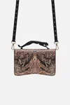 Camilla East West Bag W Leopard Handle Amsterglam In Black/brown