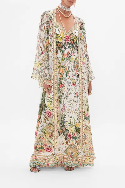 Camilla Flare Sleeve Long Robe Renaissance Romance In Neutral