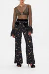 Camilla Flared Pant With Pockets Soul Of A Star Gazer In Black