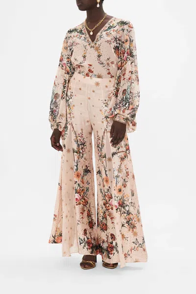 Camilla Flares With Lace Up Side Rose Garden Revolution In Pink