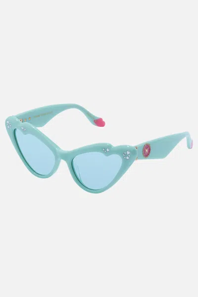 Camilla Flutterby Sunglasses Mint In Blue