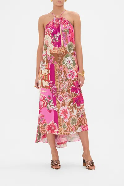 Camilla Gather Neck Halter Maxi Dress A Girl Named Florence In Fuchsiafarben