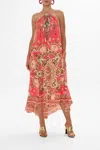 Camilla Gather Neck Hardware Maxi Dress Shell Games