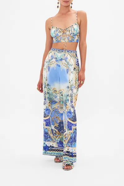 Camilla Gathered Bralette Views Of Vesuvius In Blue