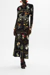 Camilla Crystal-embellished Floral-print Stretch-jersey Maxi Dress In Black