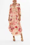 Camilla Gathered Waist Kaftan Blossoms And Brushstrokes