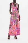 Camilla Halterneck Jumpsuit With Tie Neck Viola Vintage