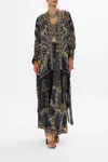 Camilla High Low Hem Layer With Macrame Fringing Dance With The Duke In Navy