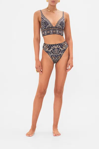 Camilla High Waist High Leg Pant Dance With The Duke In Navy