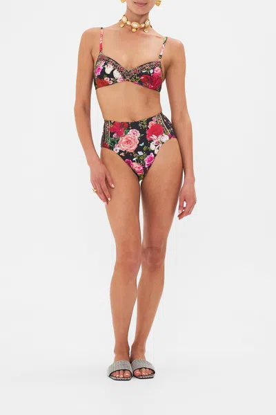 Camilla High Waist Panelled Pant Reservation For Love In Black/red