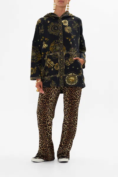 Camilla Hoodie Jacket With Pockets So Says The Oracle In Black