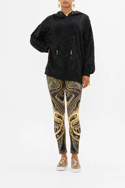 Camilla Hoody With Pockets - Hotfix Nouveau Noir In Black