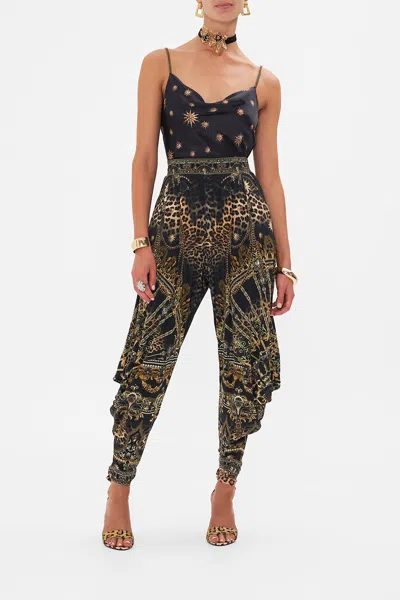 Camilla Jersey Drape Pant With Pocket Masked At Moonlight In Black