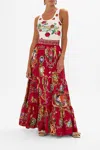 Camilla Jersey Scoop Neck Tank Top Just One Bite Snow White In Red