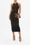 Camilla Jersey Tank Dress - Hotfix Nouveau Noir In Black