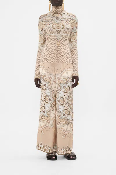Camilla Jersey Turtleneck Grotto Goddess In Beige