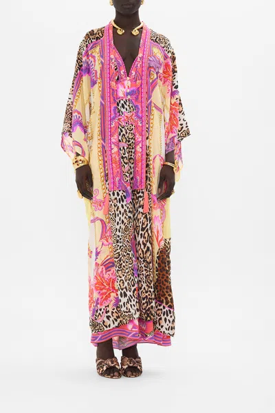 Camilla Kimono Layer With Collar Viola Vintage In /yellow
