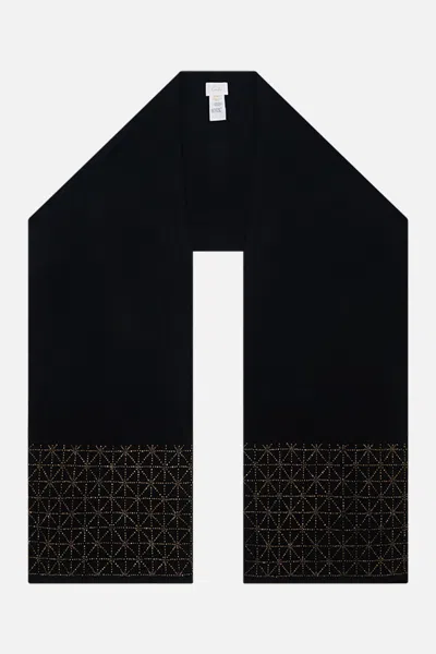 Camilla Knit Scarf Soul Of A Star Gazer In Black