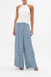 Camilla Knit Scarf Top Amalfi Lullaby In Blue/white