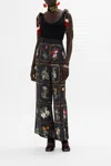 Camilla Knit Top With Silk Bow Detail Magic In The Manuscripts In Black