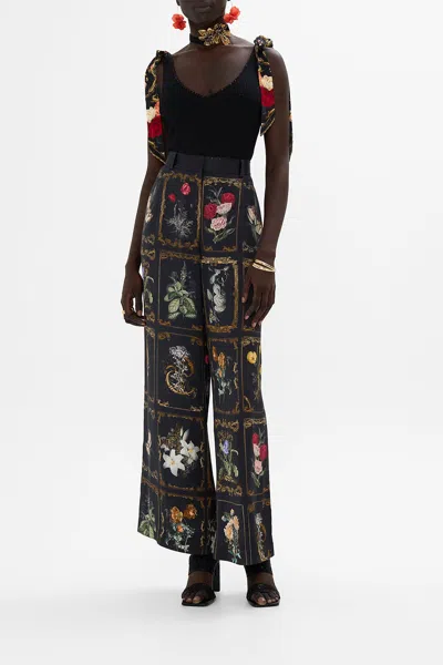 Camilla Knit Top With Silk Bow Detail Magic In The Manuscripts In Black