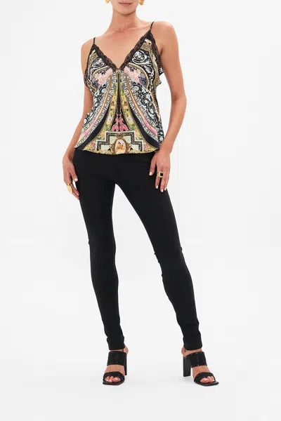 Camilla Lace Edge Cami Florence Field Day In Black