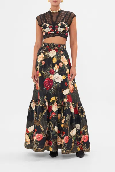 Camilla Lace Splice Top Magic In The Manuscripts In Black