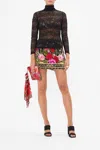 Camilla Lace Turtleneck Reservation For Love In Black/red