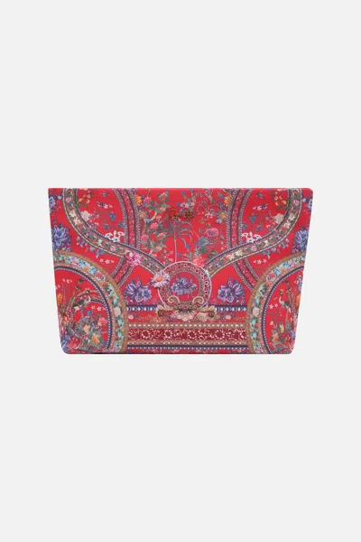 Camilla Large Makeup Clutch The Summer Palace In Red