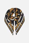 Camilla Large Square Scarf Coast To Coast In Black
