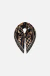 Camilla Large Square Scarf Duomo Dynasty In Black/gold