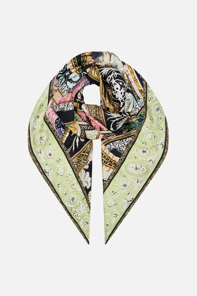 Camilla Large Square Scarf Florence Field Day In Multi