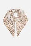 Camilla Large Square Scarf Grotto Goddess In Beige