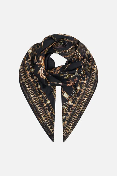 Camilla Large Square Scarf Jungle Dreaming In Black