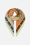 Camilla Large Square Scarf Lets Chase Rainbows In Orange