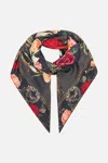 Camilla Large Square Scarf Magic In The Manuscripts In Black