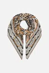 Camilla Large Square Scarf Mosaic Muse In Brown/grey