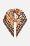 Camilla Large Square Scarf Stitched In Time In Black