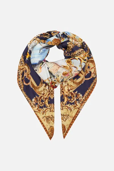 Camilla Large Square Scarf Venice Vignette In Multi