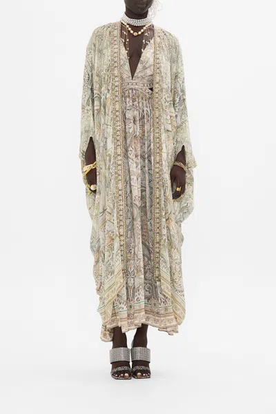 Camilla Layer With Centre Back Panel Ivory Tower Tales In Beige/green