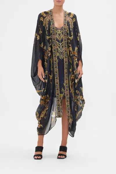 Camilla Layer With Centre Back Panel Moonlight Melodies In Black