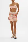 Camilla Layered Short Sarong With Tie Front Sew Yesterday In White