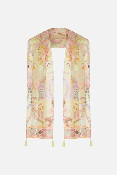Camilla Long Scarf Cosmic Tuscan In Green