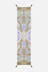 Camilla Long Scarf Gilded Pleasures In Brown/purple