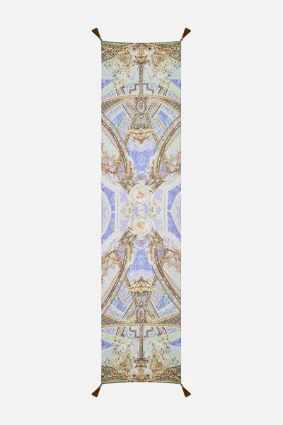 Camilla Long Scarf Gilded Pleasures In Black