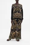 Camilla Long Sleeve Jumper With Print Front Duomo Dynasty In Black