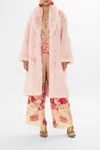 Camilla Long Teddy Coat Blossoms And Brushstrokes