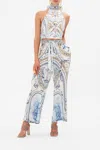 Camilla Lounge Trouser With Waist Tie Season Of The Siren In Blue//white